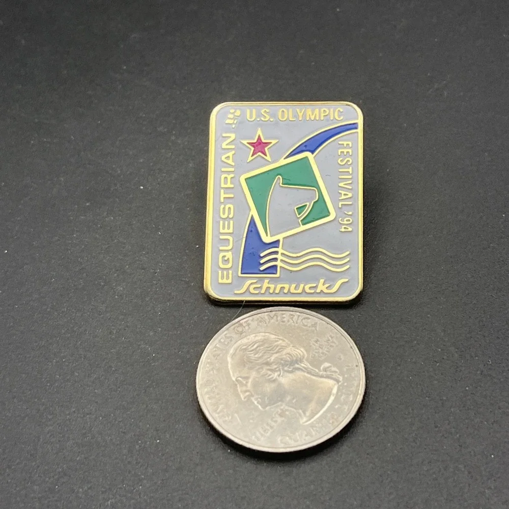 1994 U.S. Olympic Festival Equestrian Horse Schnucks Lapel Hat‎ Pin
